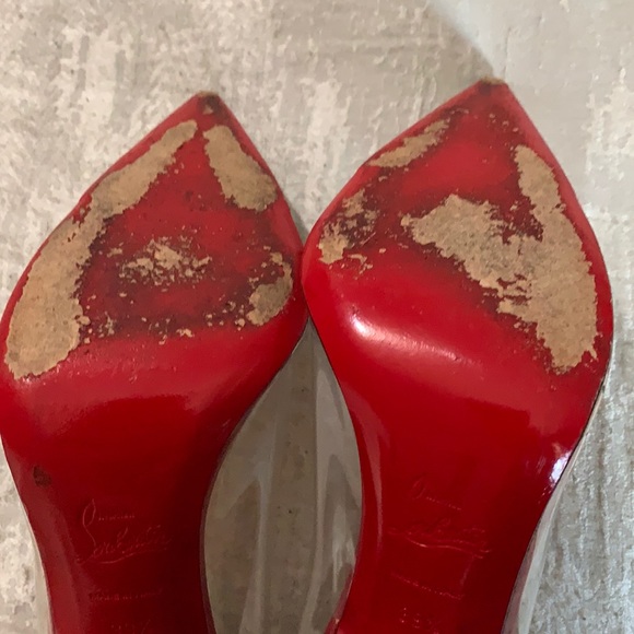 Christian Louboutin Pigalle Metal Toe Clear